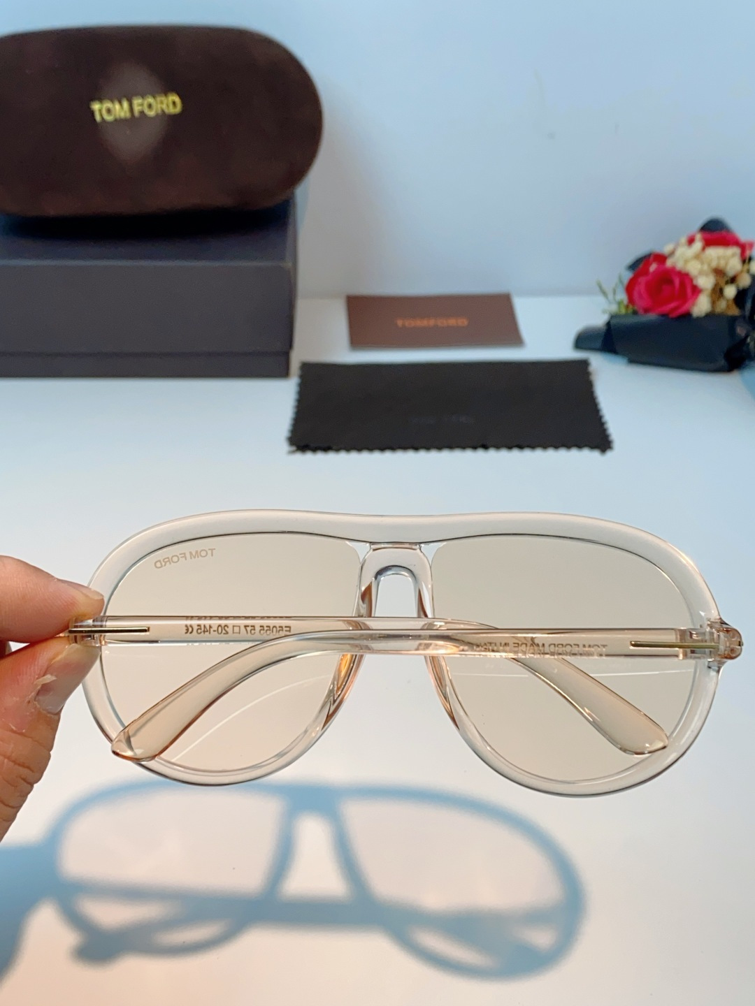 TomFord汤姆福特 2026新款欧美复古大框圆脸显瘦蛤蟆镜男女潮户外骑行遮阳太阳眼镜嘻哈墨镜