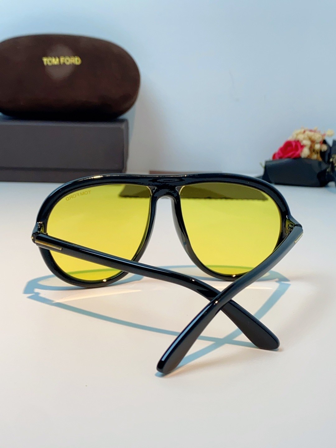 TomFord汤姆福特 2026新款欧美复古大框圆脸显瘦蛤蟆镜男女潮户外骑行遮阳太阳眼镜嘻哈墨镜