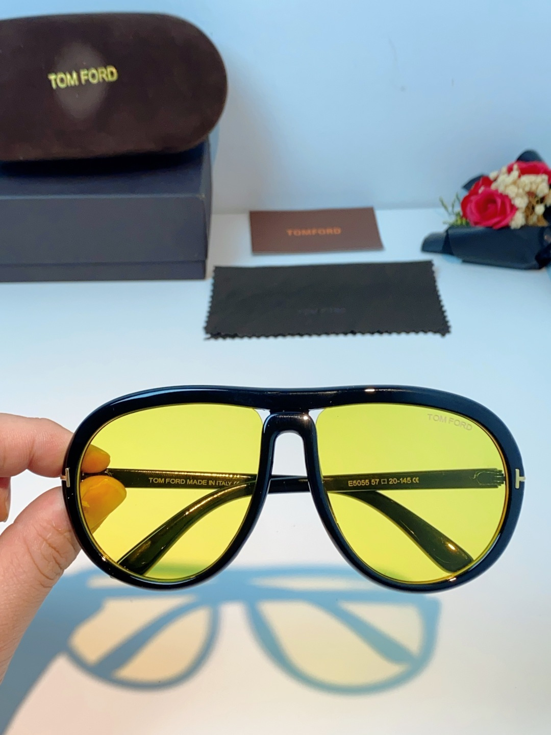 TomFord汤姆福特 2026新款欧美复古大框圆脸显瘦蛤蟆镜男女潮户外骑行遮阳太阳眼镜嘻哈墨镜