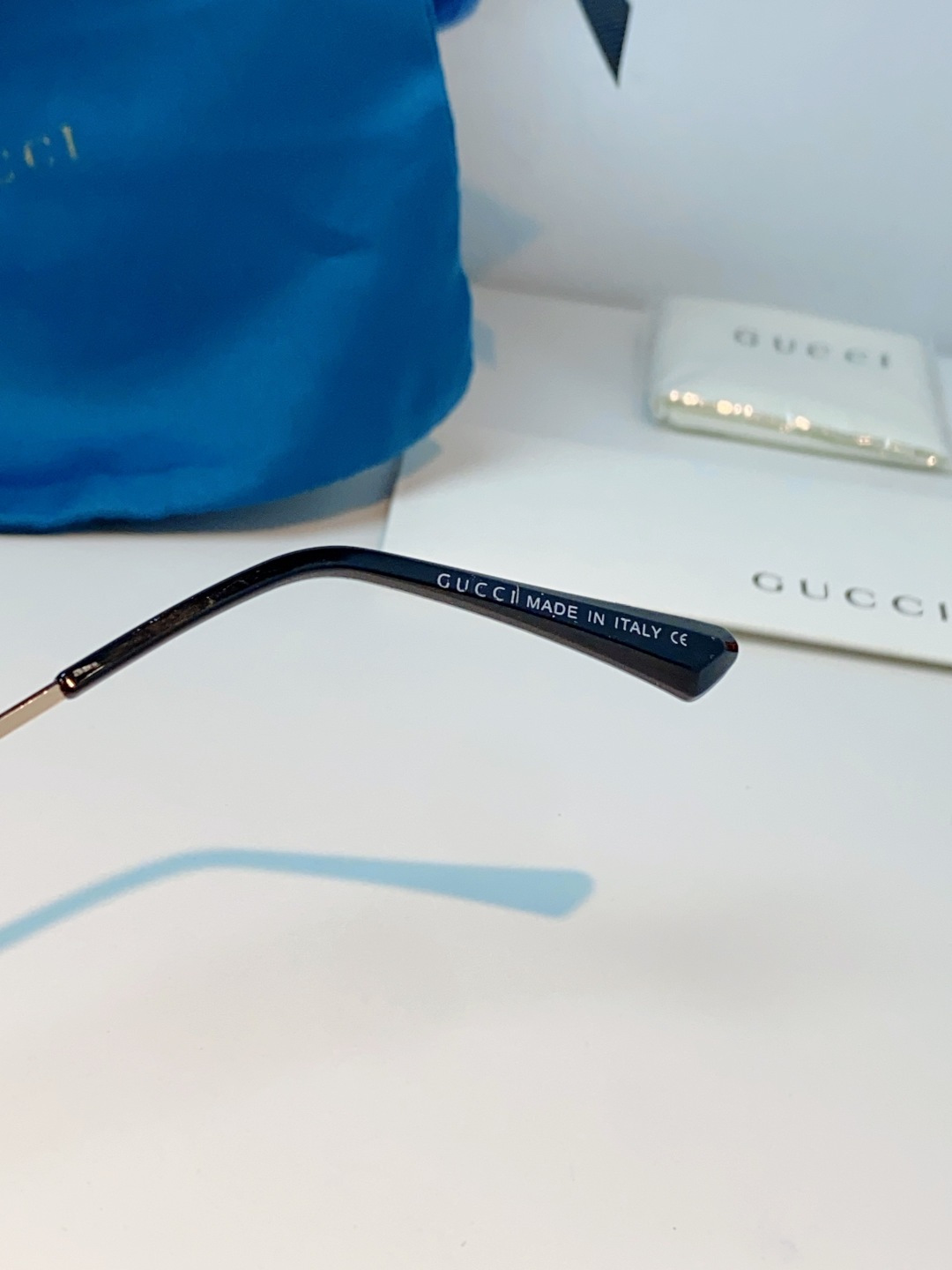 Gucci古奇 2026新款小圆框无框墨镜高级感太阳镜显脸小时尚防紫外线太阳眼镜 男女通用