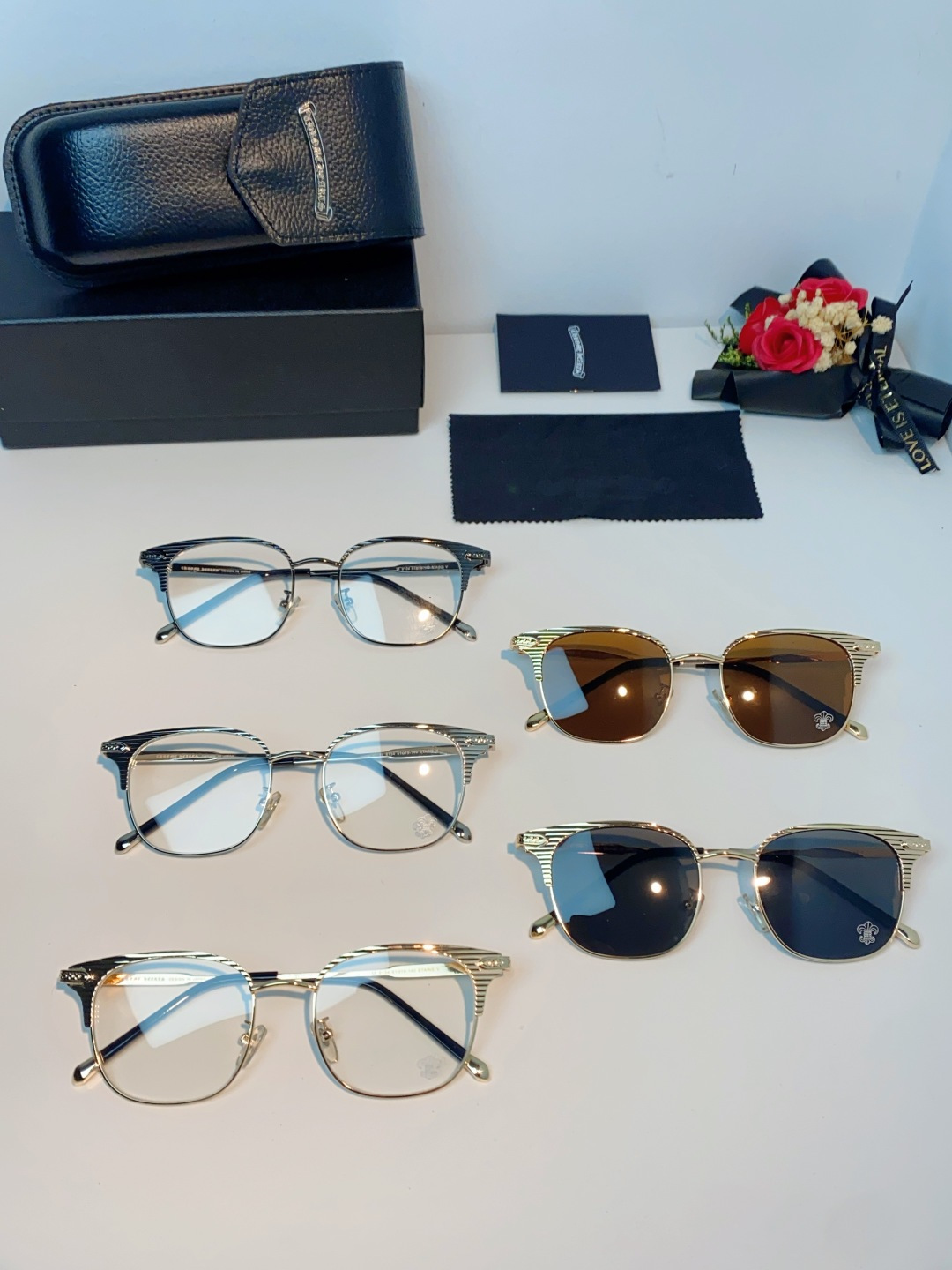 Chrome Hearts克罗心 2026新春新款复古金属超轻眼镜架 复古时尚百搭男士近视眼镜框 男女通