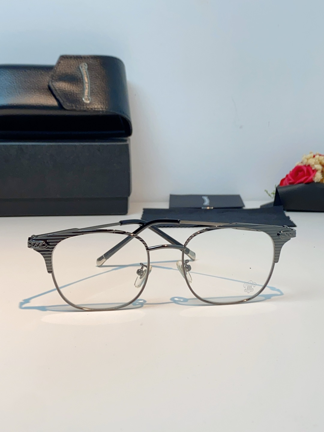 Chrome Hearts克罗心 2026新春新款复古金属超轻眼镜架 复古时尚百搭男士近视眼镜框 男女通