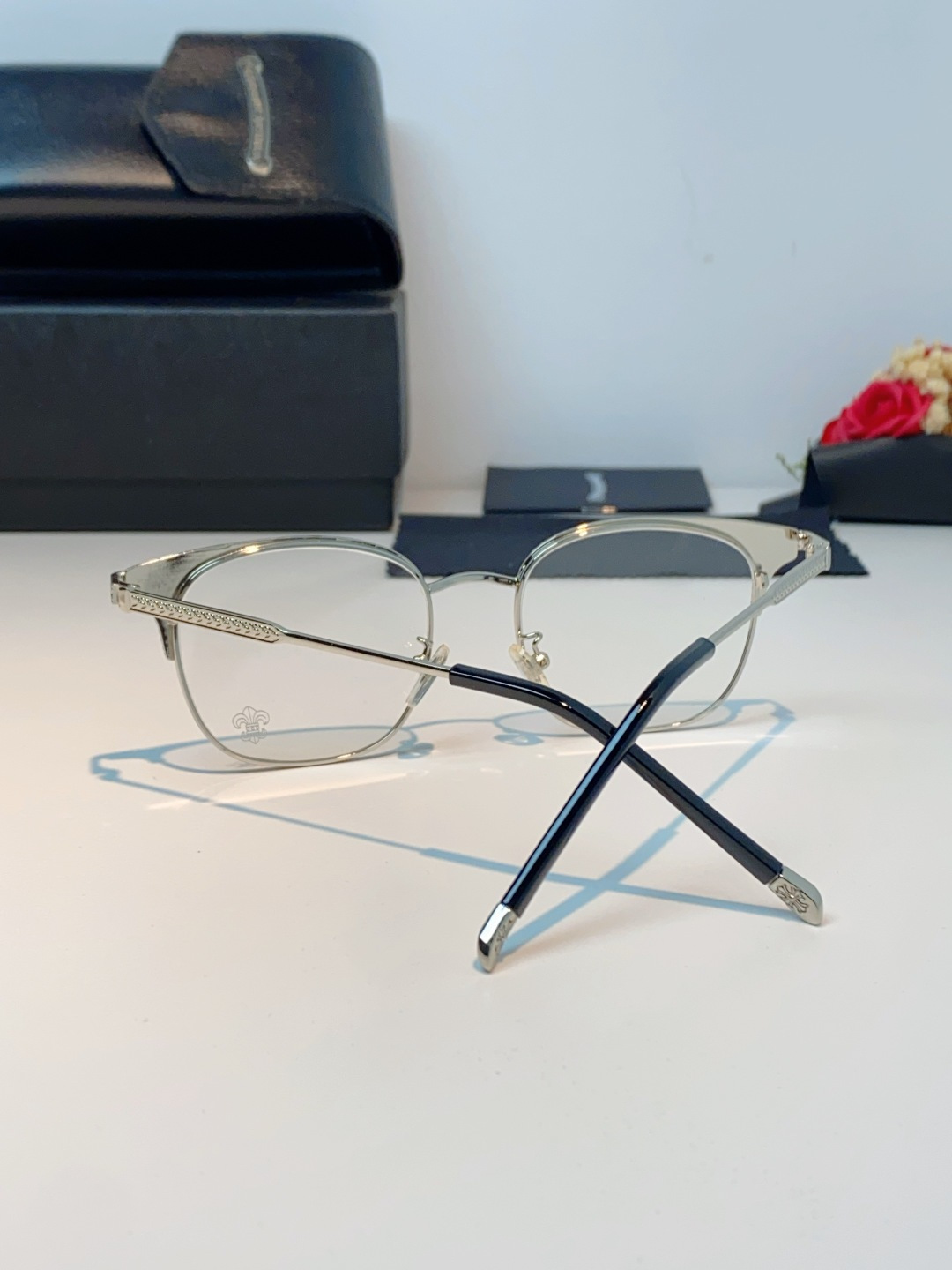 Chrome Hearts克罗心 2026新春新款复古金属超轻眼镜架 复古时尚百搭男士近视眼镜框 男女通