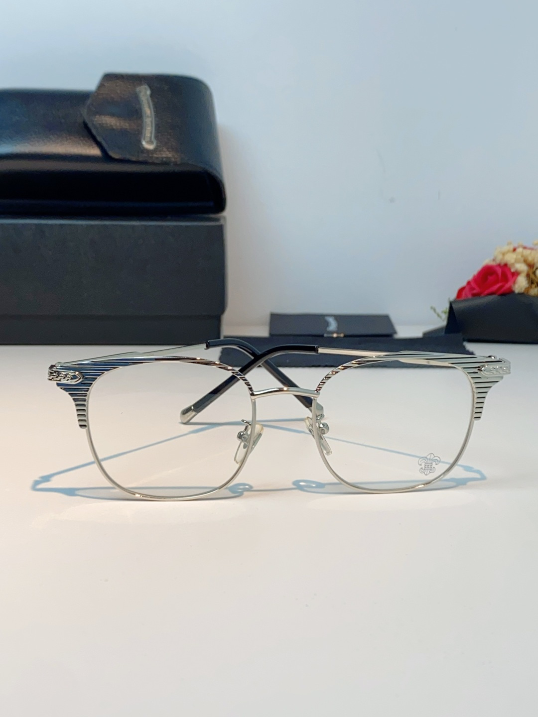 Chrome Hearts克罗心 2026新春新款复古金属超轻眼镜架 复古时尚百搭男士近视眼镜框 男女通