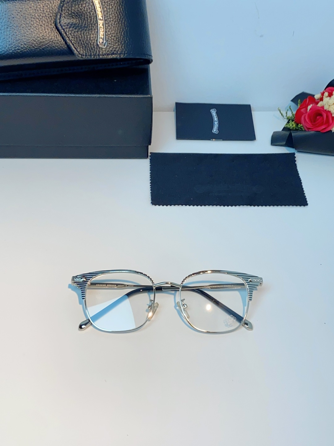 Chrome Hearts克罗心 2026新春新款复古金属超轻眼镜架 复古时尚百搭男士近视眼镜框 男女通