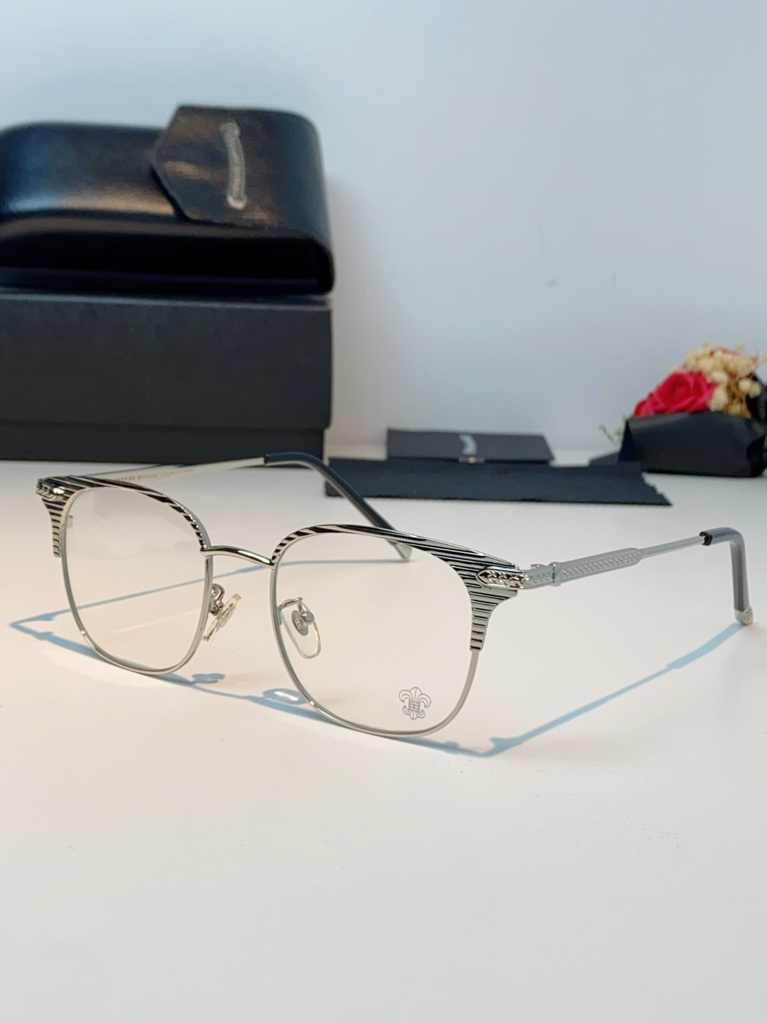 Chrome Hearts克罗心 2026新春新款复古金属超轻眼镜架 复古时尚百搭男士近视眼镜框 男女通