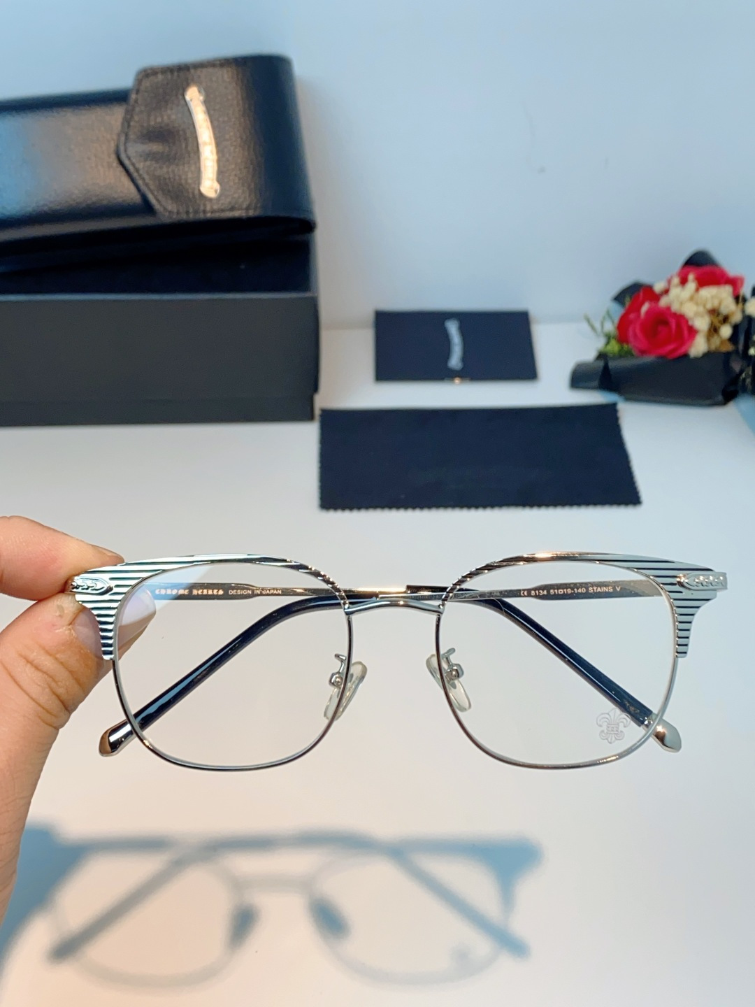 Chrome Hearts克罗心 2026新春新款复古金属超轻眼镜架 复古时尚百搭男士近视眼镜框 男女通