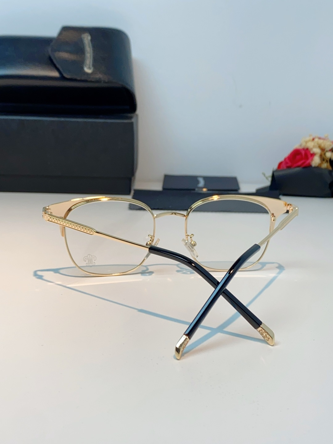 Chrome Hearts克罗心 2026新春新款复古金属超轻眼镜架 复古时尚百搭男士近视眼镜框 男女通