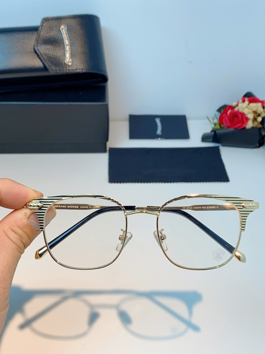 Chrome Hearts克罗心 2026新春新款复古金属超轻眼镜架 复古时尚百搭男士近视眼镜框 男女通