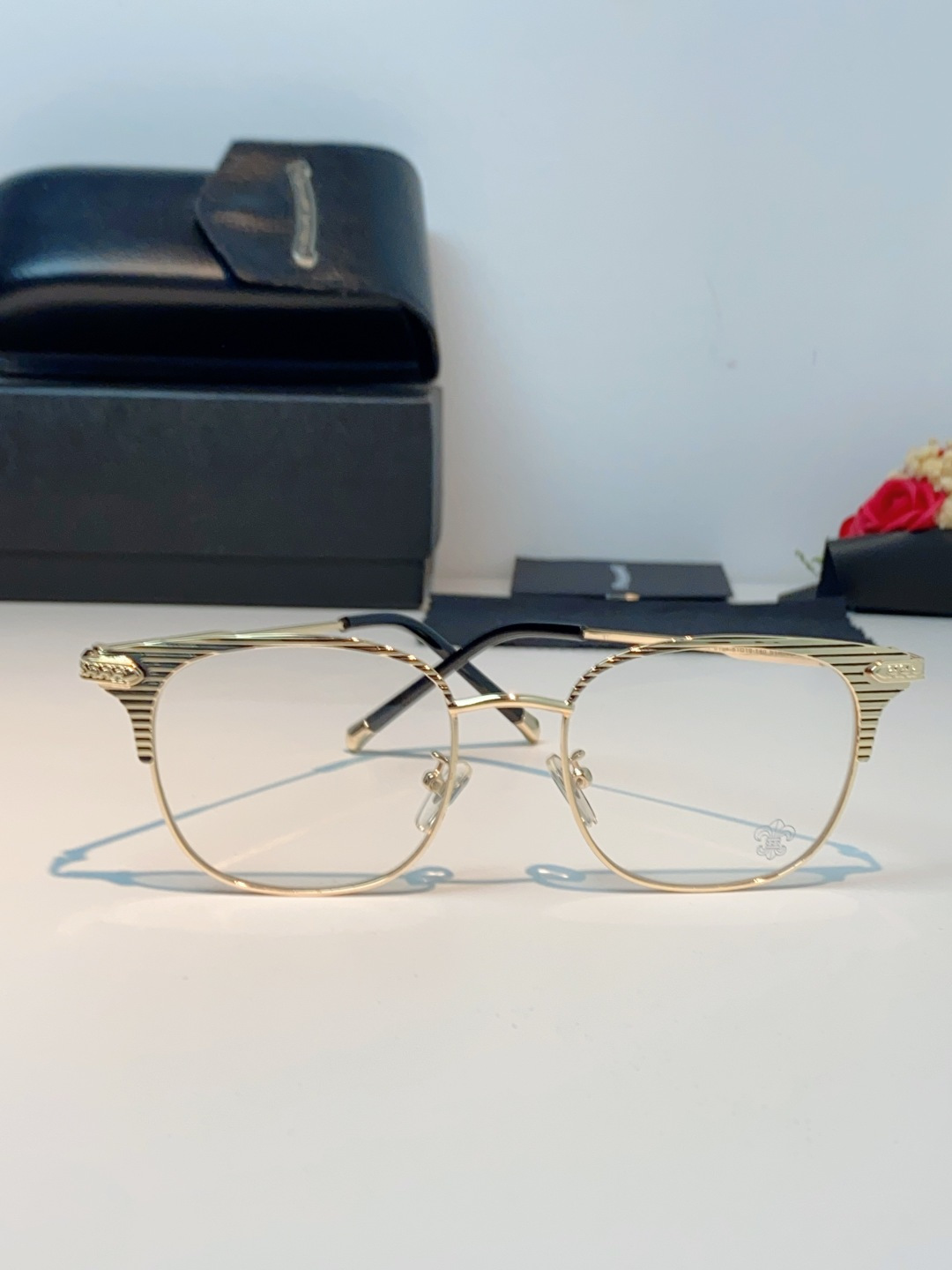 Chrome Hearts克罗心 2026新春新款复古金属超轻眼镜架 复古时尚百搭男士近视眼镜框 男女通