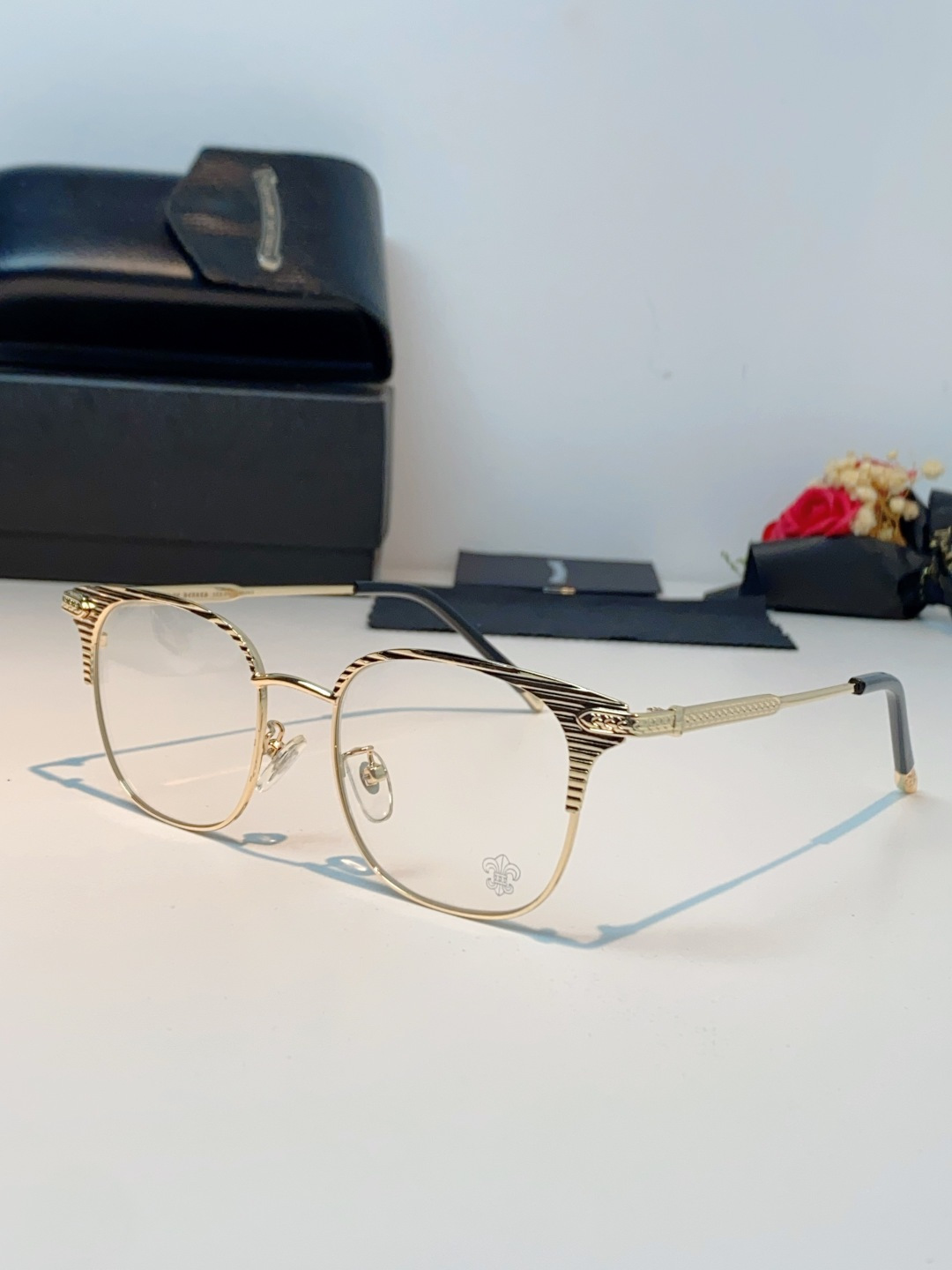 Chrome Hearts克罗心 2026新春新款复古金属超轻眼镜架 复古时尚百搭男士近视眼镜框 男女通