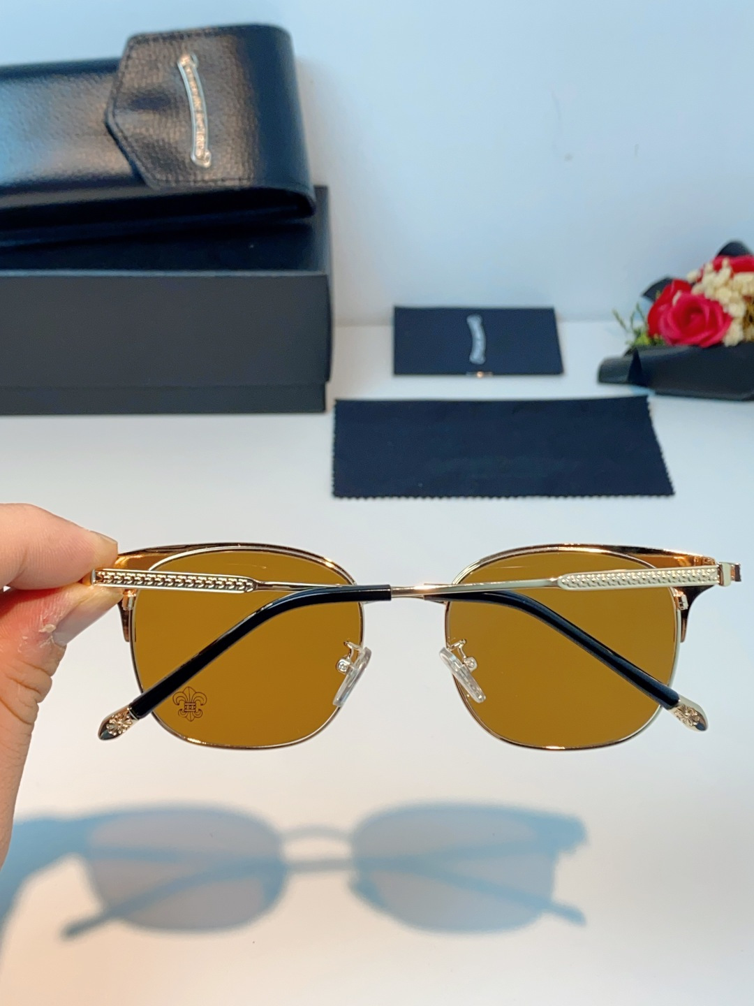 Chrome Hearts克罗心 2026新春新款复古金属超轻眼镜架 复古时尚百搭男士近视眼镜框 男女通