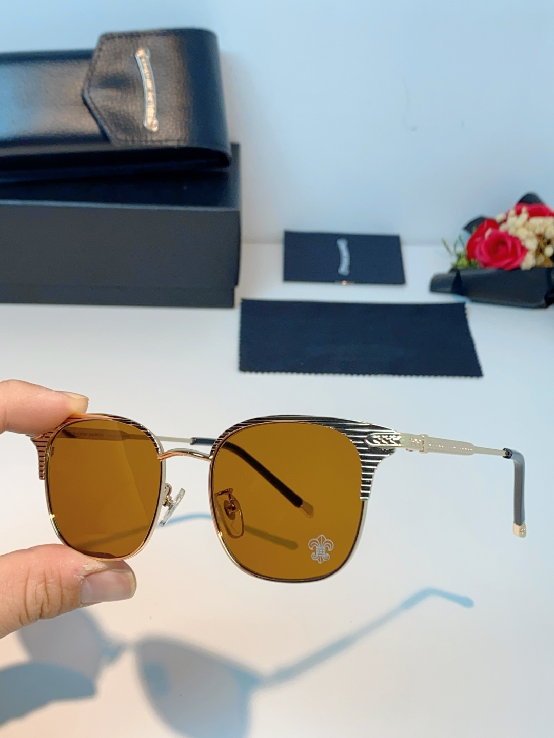 Chrome Hearts克罗心 2026新春新款复古金属超轻眼镜架 复古时尚百搭男士近视眼镜框 男女通