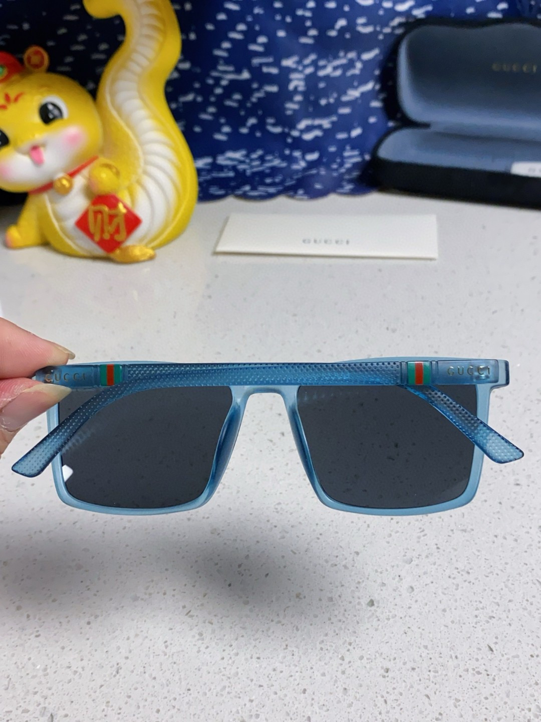 Gucci古奇 2025新款 太阳镜男士开车专用钓鱼大脸眼睛新款太阳眼镜男女通用款偏光女近视墨镜