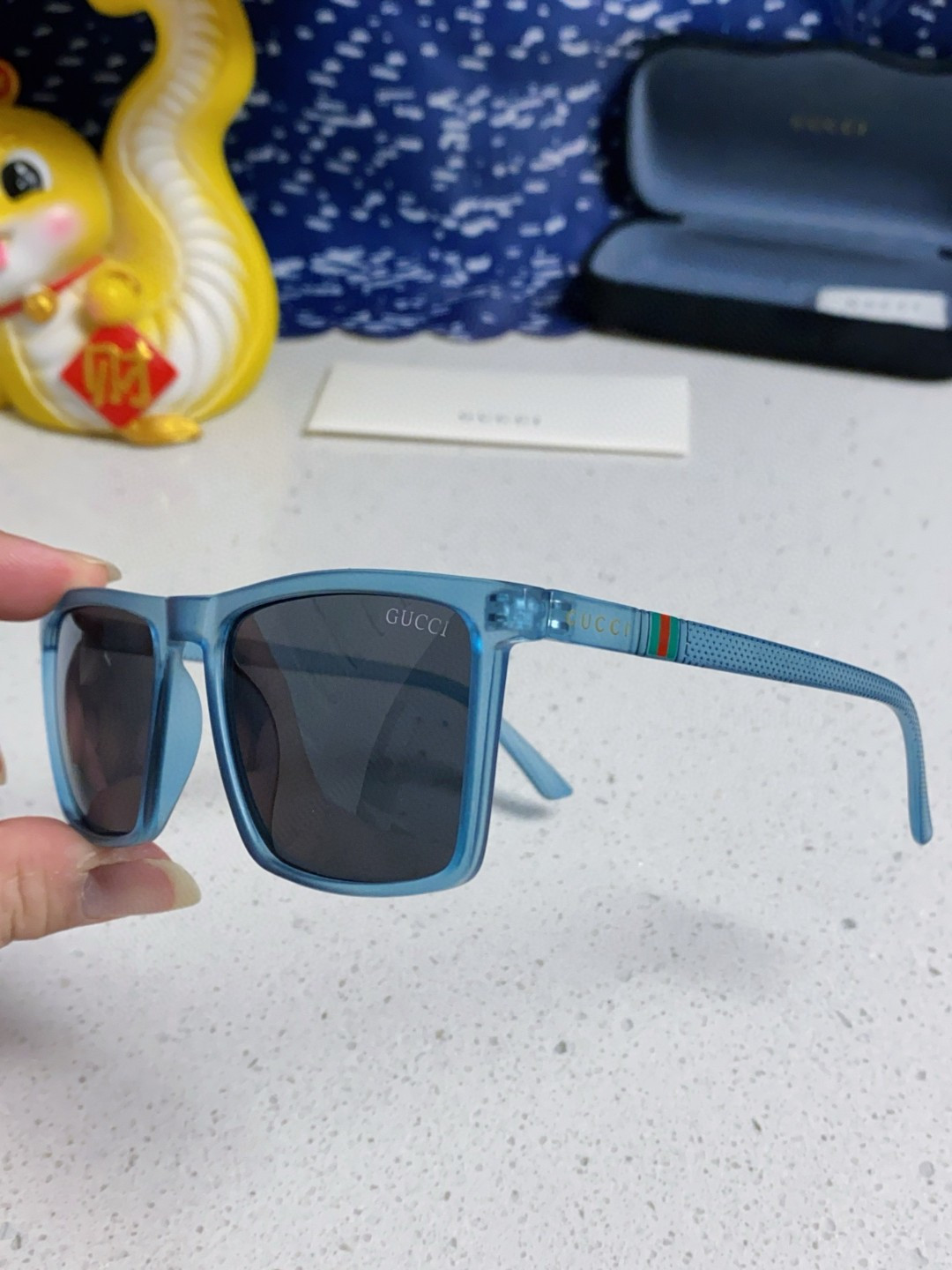 Gucci古奇 2025新款 太阳镜男士开车专用钓鱼大脸眼睛新款太阳眼镜男女通用款偏光女近视墨镜