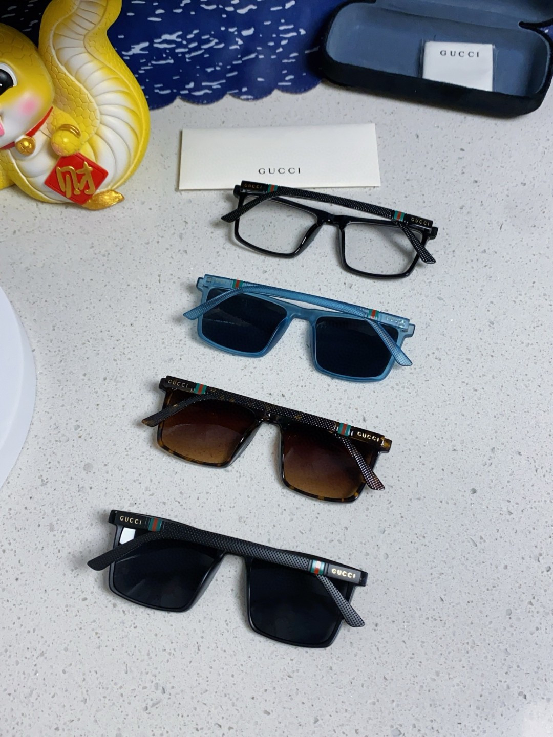 Gucci古奇 2025新款 太阳镜男士开车专用钓鱼大脸眼睛新款太阳眼镜男女通用款偏光女近视墨镜