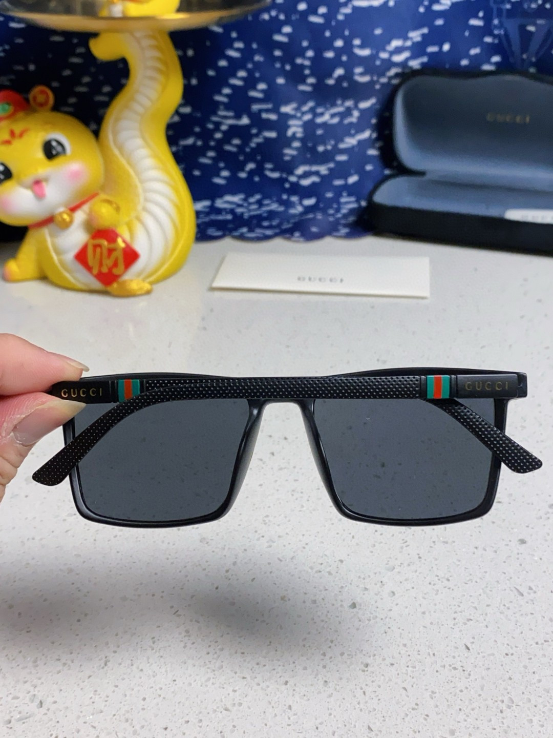 Gucci古奇 2025新款 太阳镜男士开车专用钓鱼大脸眼睛新款太阳眼镜男女通用款偏光女近视墨镜