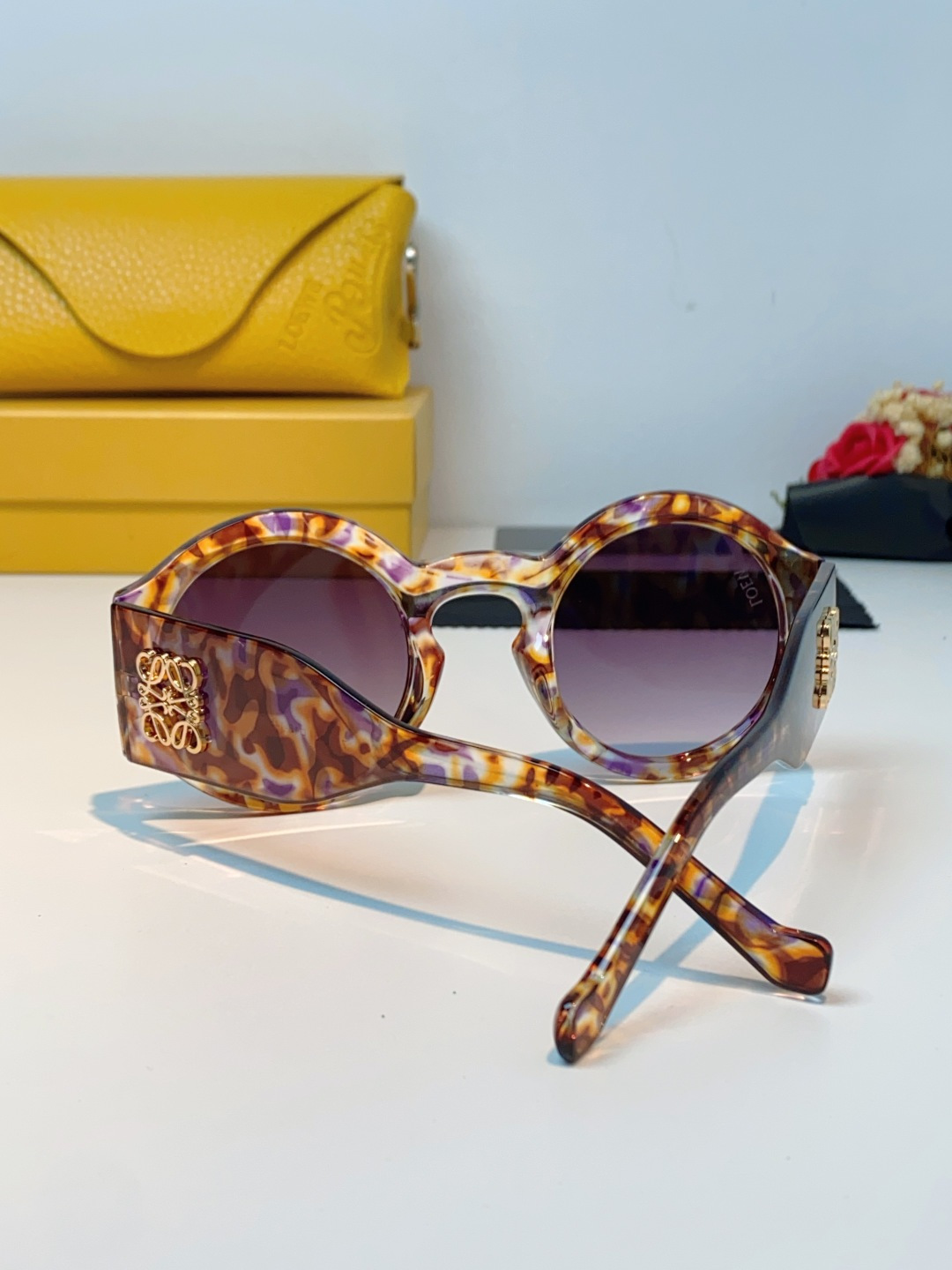 Loewe罗意威 2026新款网红防晒圆框墨镜女款高级感时髦显脸小太阳眼镜防紫外线