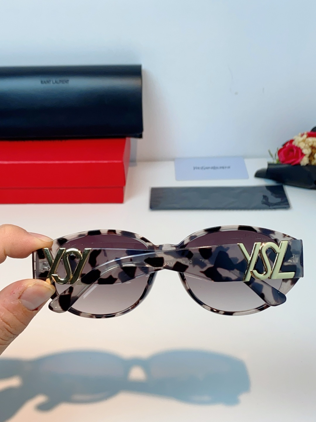 YSL圣罗兰Saint Laurent 2026新款网红同款重金属个性装饰复古时尚太阳镜新款潮流欧美户外