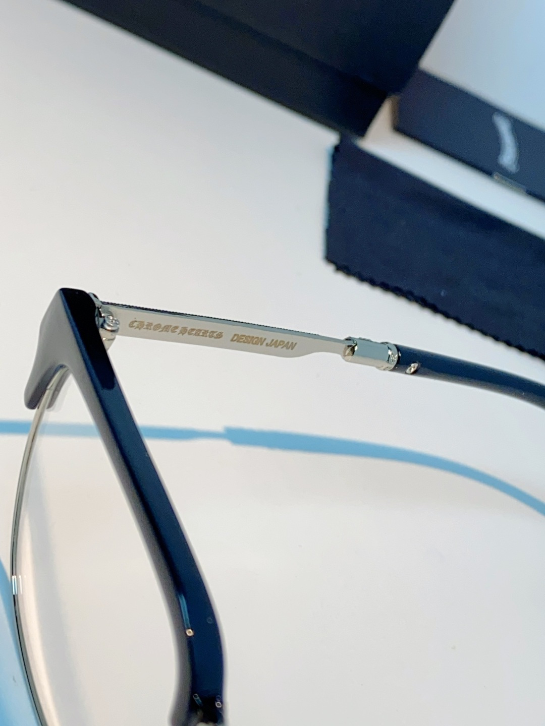 Chrome Hearts克罗心 2026新款眉线半框商务理工超轻简约近视眼镜男女