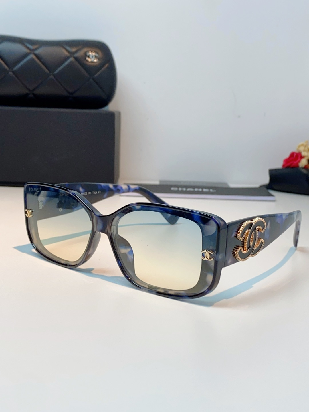 Chanel香奈儿 2026新款网红街拍大脸显瘦墨镜女高级感韩版气质度假遮阳防晒太阳眼镜女士墨镜