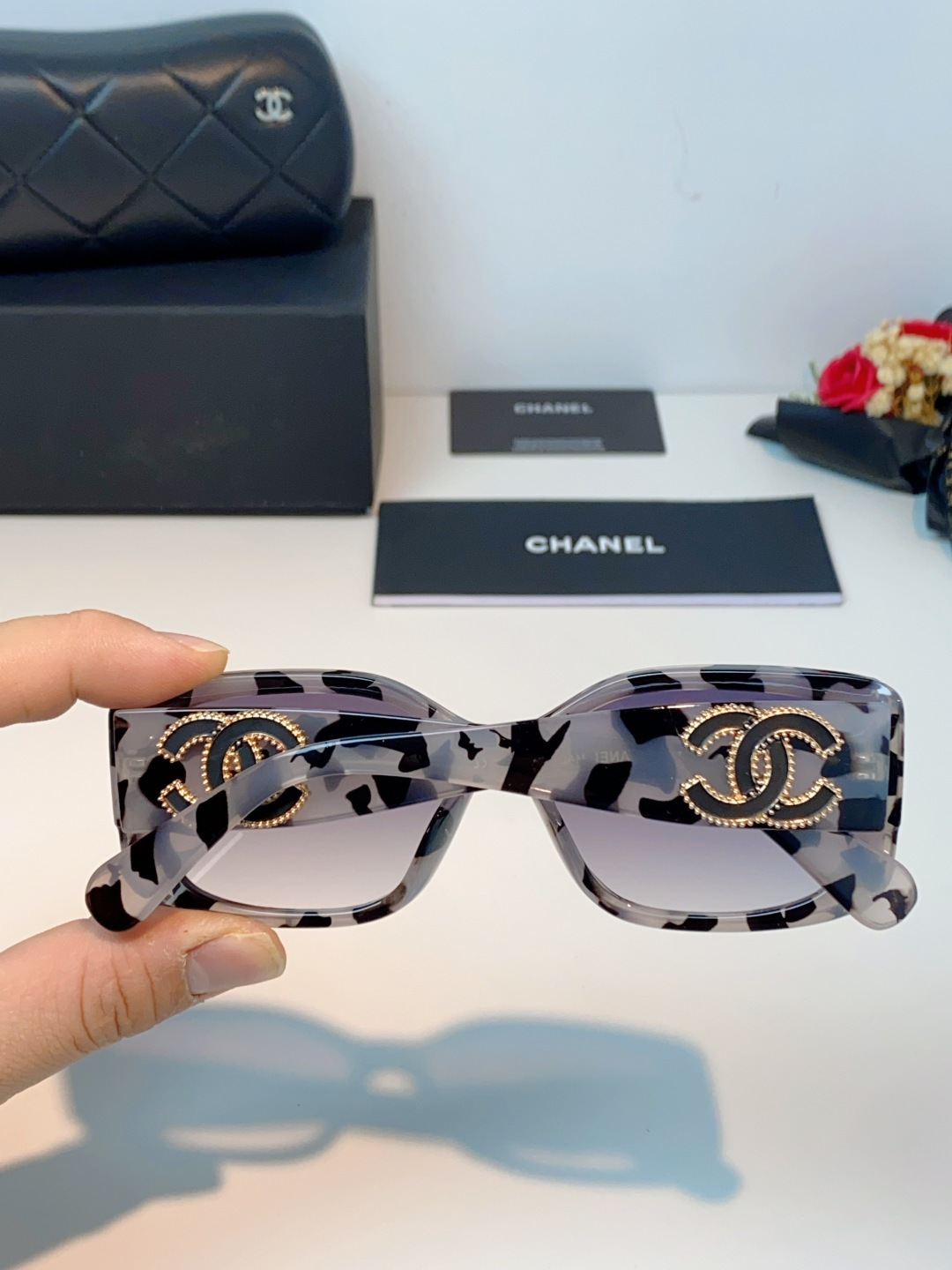 Chanel香奈儿 2026新款网红街拍大脸显瘦墨镜女高级感韩版气质度假遮阳防晒太阳眼镜女士墨镜