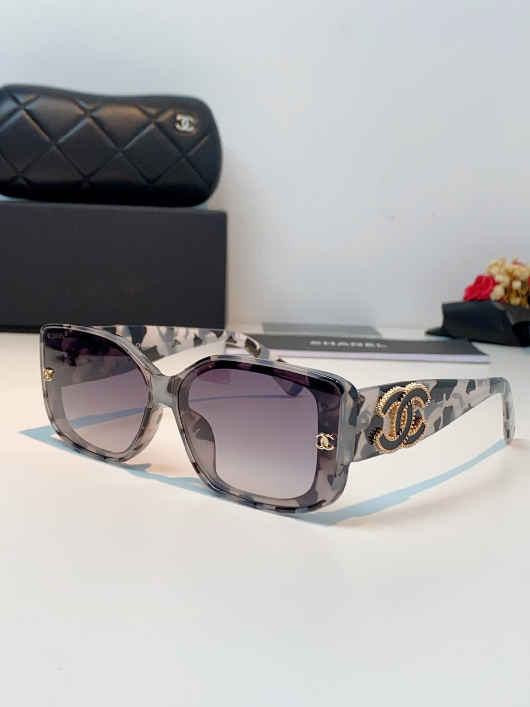 Chanel香奈儿 2026新款网红街拍大脸显瘦墨镜女高级感韩版气质度假遮阳防晒太阳眼镜女士墨镜