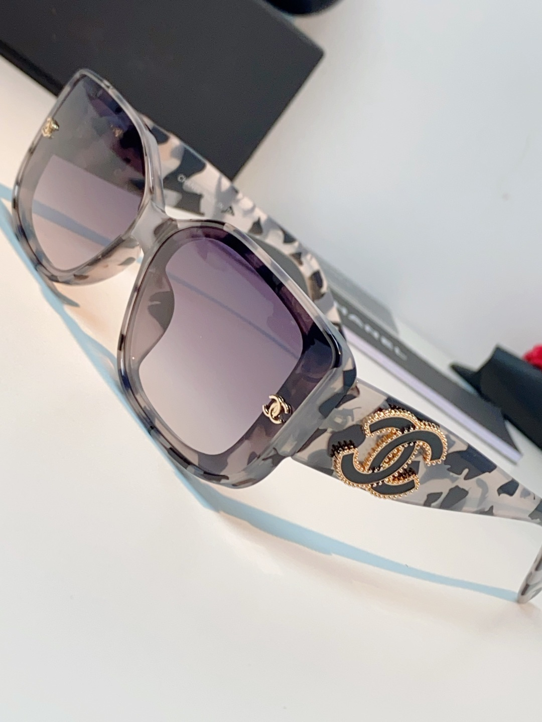 Chanel香奈儿 2026新款网红街拍大脸显瘦墨镜女高级感韩版气质度假遮阳防晒太阳眼镜女士墨镜