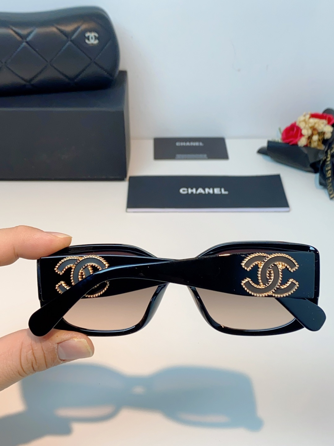 Chanel香奈儿 2026新款网红街拍大脸显瘦墨镜女高级感韩版气质度假遮阳防晒太阳眼镜女士墨镜