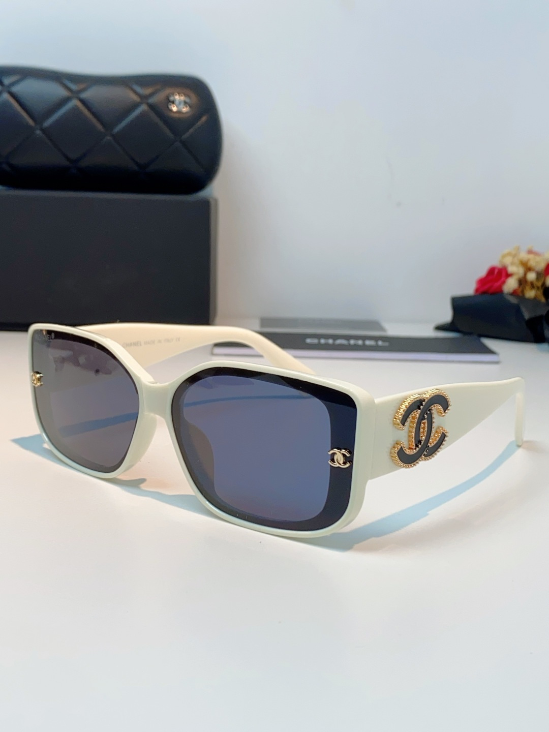 Chanel香奈儿 2026新款网红街拍大脸显瘦墨镜女高级感韩版气质度假遮阳防晒太阳眼镜女士墨镜