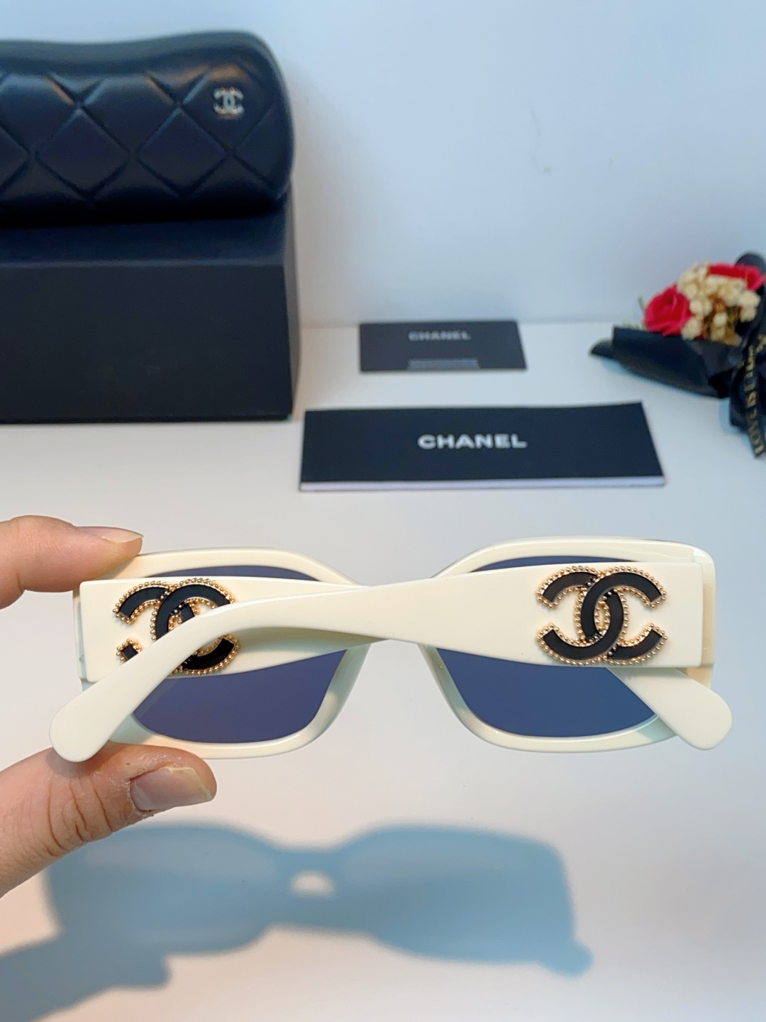 Chanel香奈儿 2026新款网红街拍大脸显瘦墨镜女高级感韩版气质度假遮阳防晒太阳眼镜女士墨镜