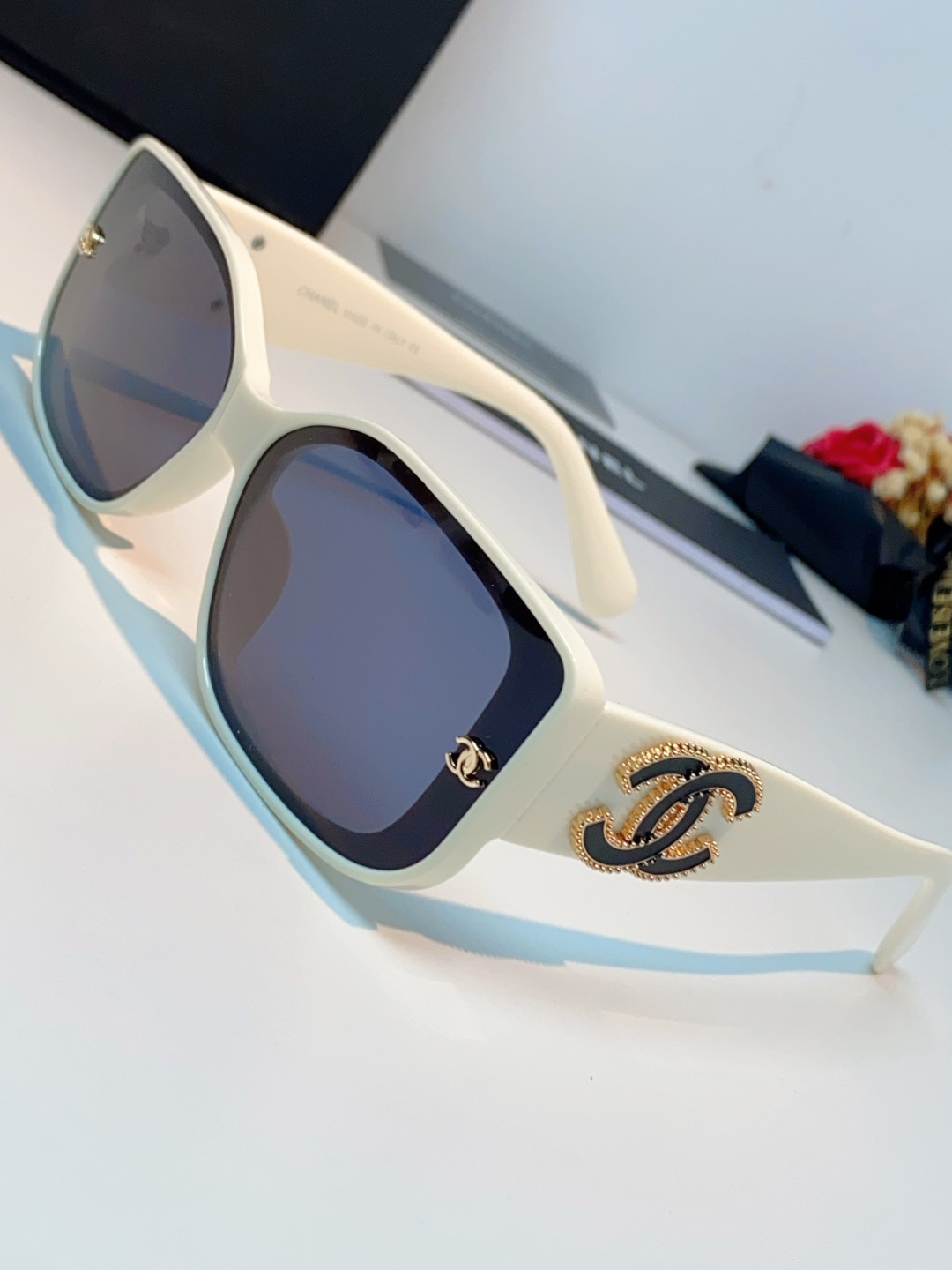 Chanel香奈儿 2026新款网红街拍大脸显瘦墨镜女高级感韩版气质度假遮阳防晒太阳眼镜女士墨镜
