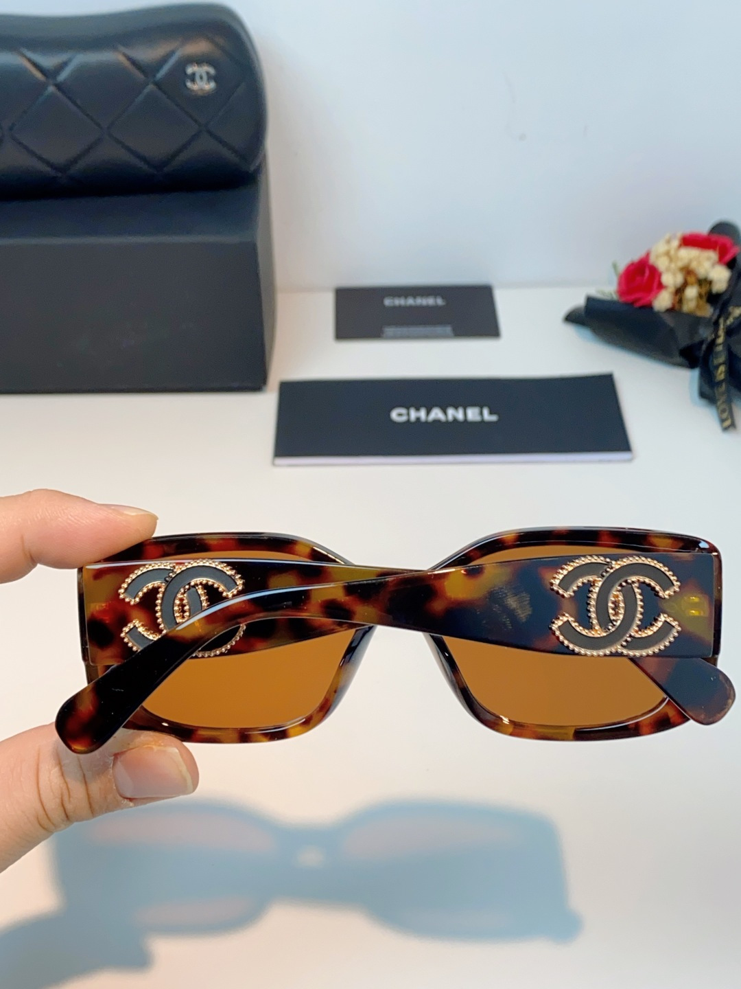 Chanel香奈儿 2026新款网红街拍大脸显瘦墨镜女高级感韩版气质度假遮阳防晒太阳眼镜女士墨镜