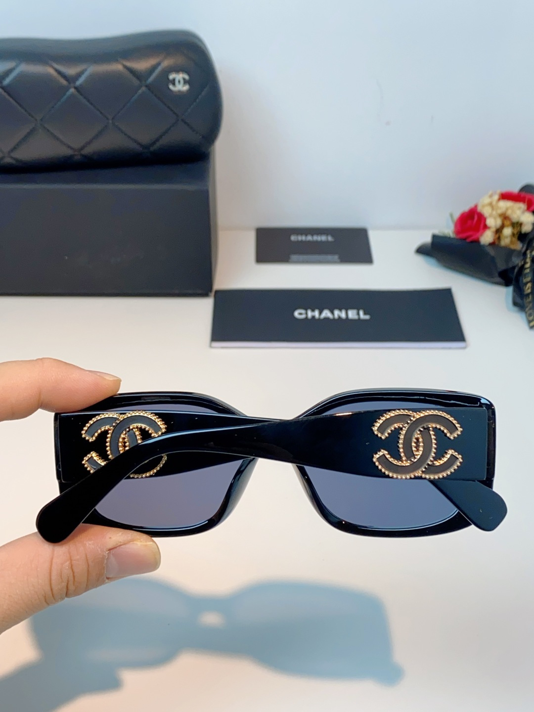 Chanel香奈儿 2026新款网红街拍大脸显瘦墨镜女高级感韩版气质度假遮阳防晒太阳眼镜女士墨镜