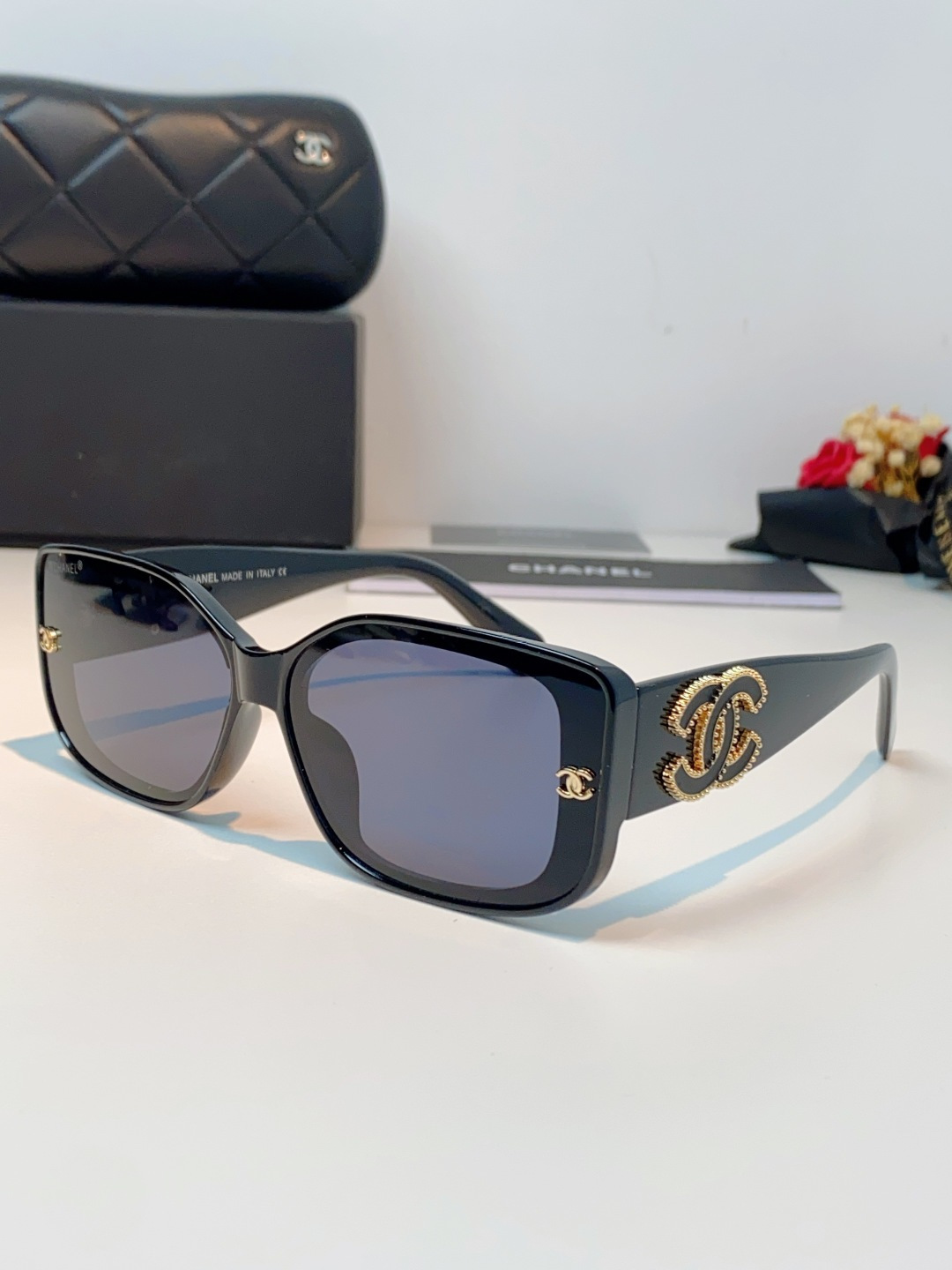 Chanel香奈儿 2026新款网红街拍大脸显瘦墨镜女高级感韩版气质度假遮阳防晒太阳眼镜女士墨镜