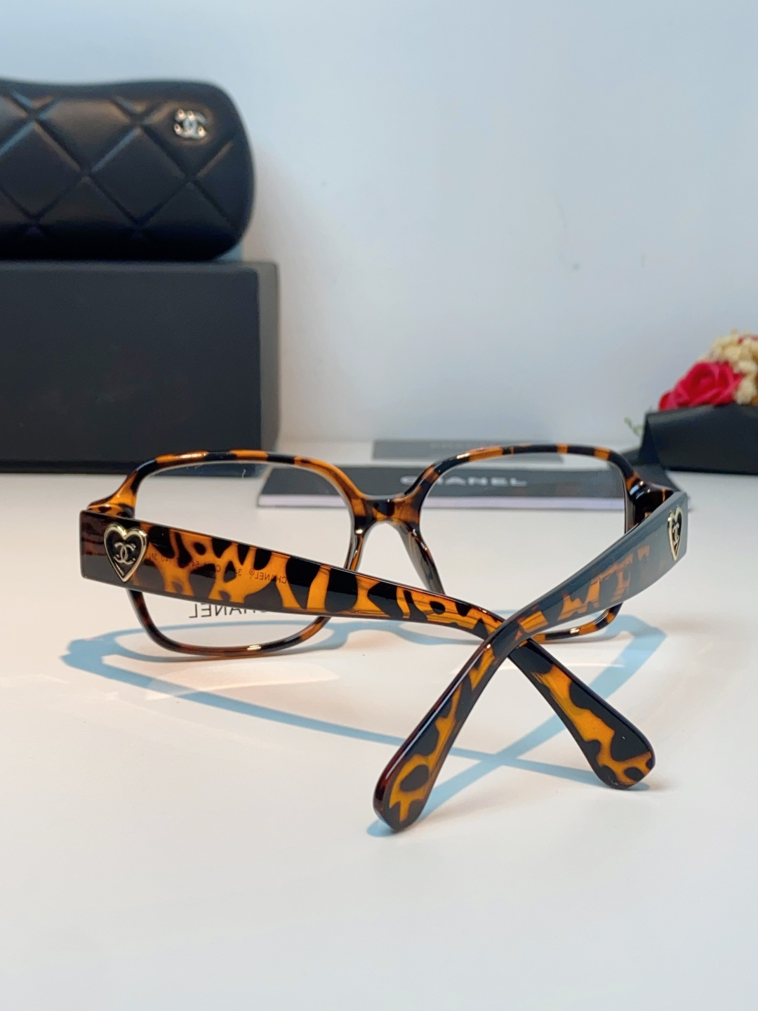 Chanel香奈儿 2026新款小香风方框爱心素颜近视眼镜女显脸小镜架可配度数黑框防蓝光Ch3438