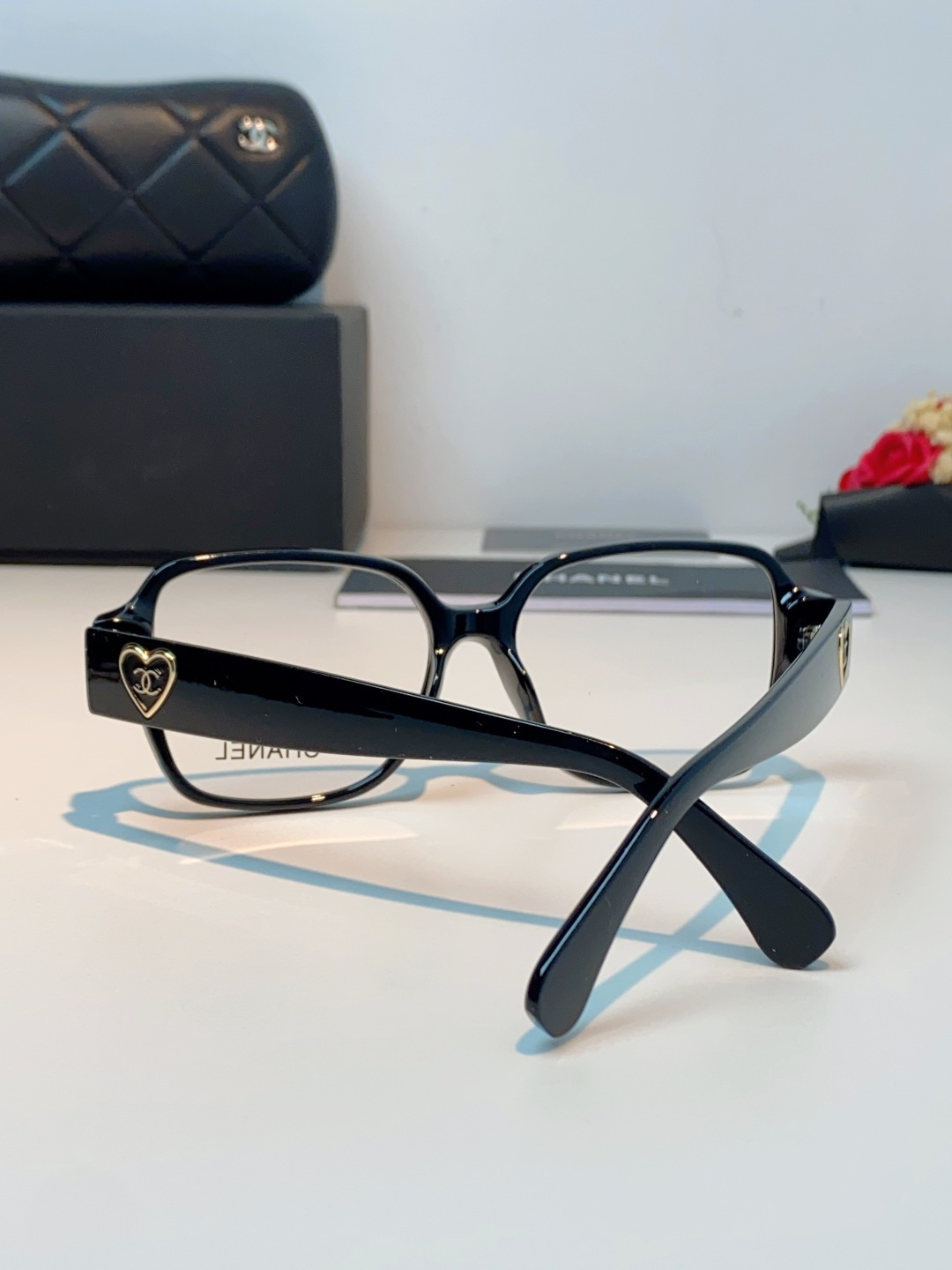 Chanel香奈儿 2026新款小香风方框爱心素颜近视眼镜女显脸小镜架可配度数黑框防蓝光Ch3438