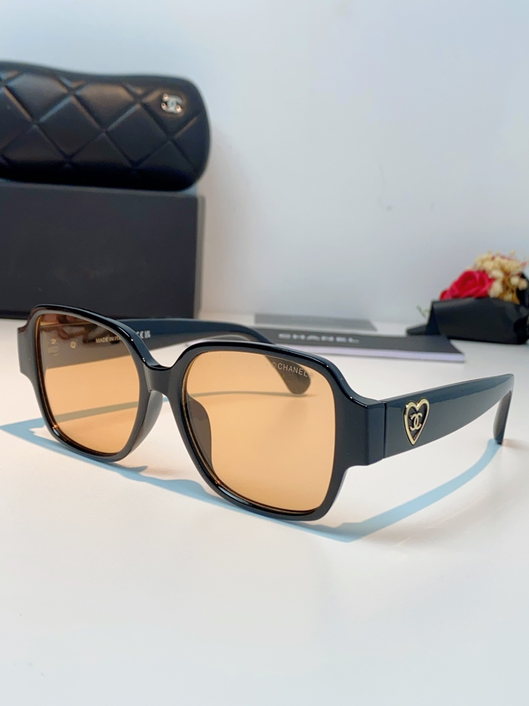 Chanel香奈儿 2026新款小香风方框爱心素颜近视眼镜女显脸小镜架可配度数黑框防蓝光Ch3438