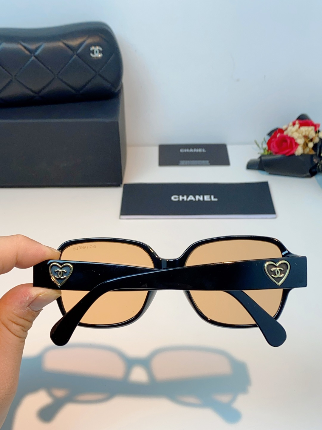 Chanel香奈儿 2026新款小香风方框爱心素颜近视眼镜女显脸小镜架可配度数黑框防蓝光Ch3438