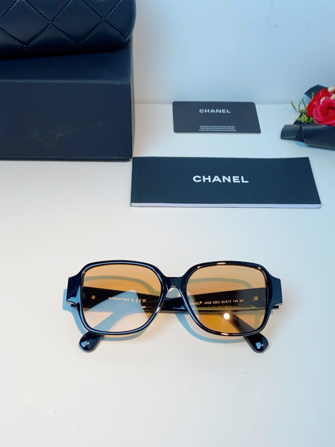 Chanel香奈儿 2026新款小香风方框爱心素颜近视眼镜女显脸小镜架可配度数黑框防蓝光Ch3438