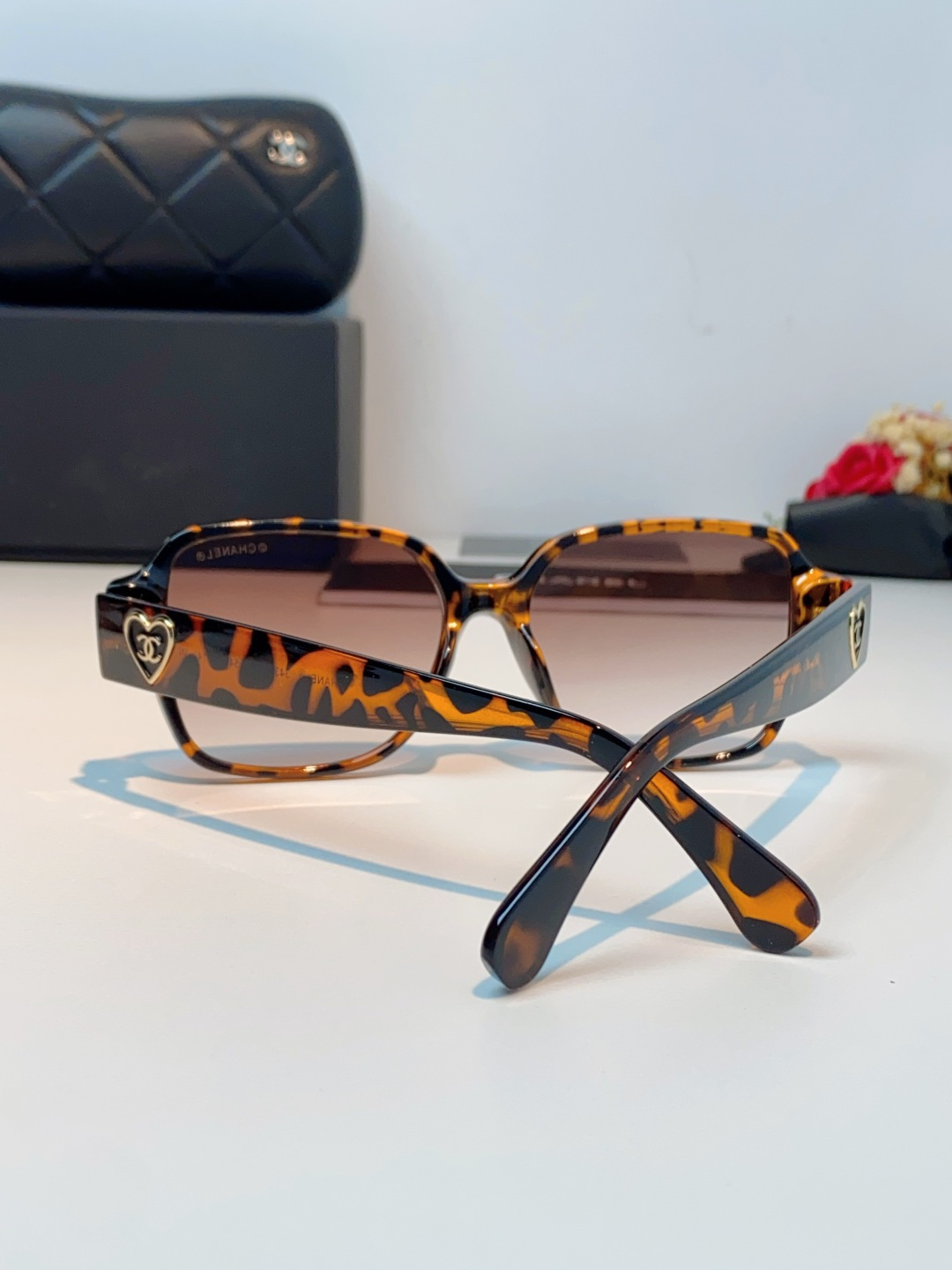 Chanel香奈儿 2026新款小香风方框爱心素颜近视眼镜女显脸小镜架可配度数黑框防蓝光Ch3438