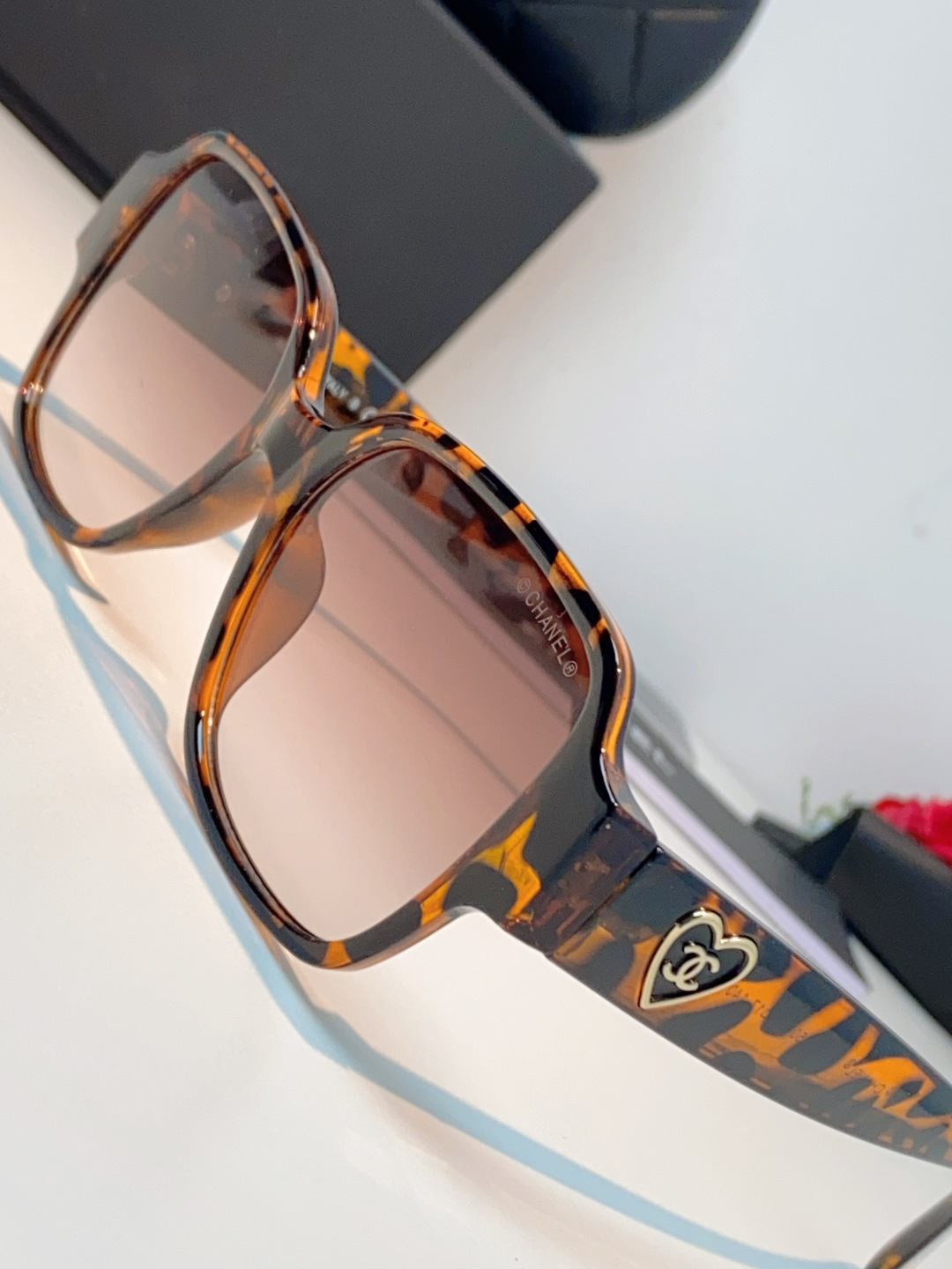 Chanel香奈儿 2026新款小香风方框爱心素颜近视眼镜女显脸小镜架可配度数黑框防蓝光Ch3438