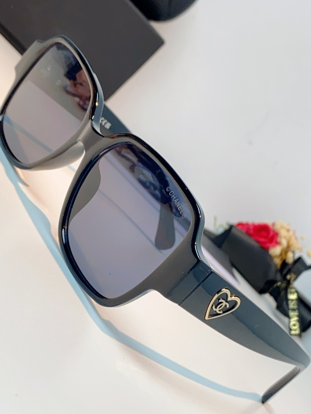 Chanel香奈儿 2026新款小香风方框爱心素颜近视眼镜女显脸小镜架可配度数黑框防蓝光Ch3438