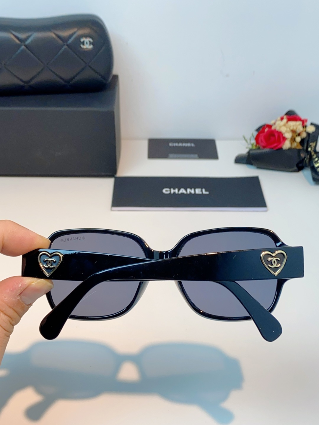 Chanel香奈儿 2026新款小香风方框爱心素颜近视眼镜女显脸小镜架可配度数黑框防蓝光Ch3438