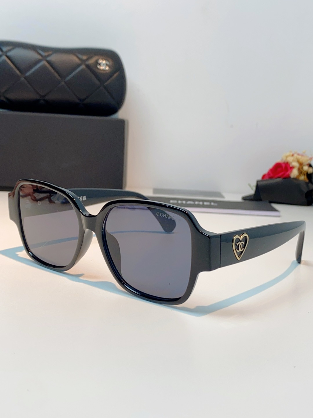 Chanel香奈儿 2026新款小香风方框爱心素颜近视眼镜女显脸小镜架可配度数黑框防蓝光Ch3438