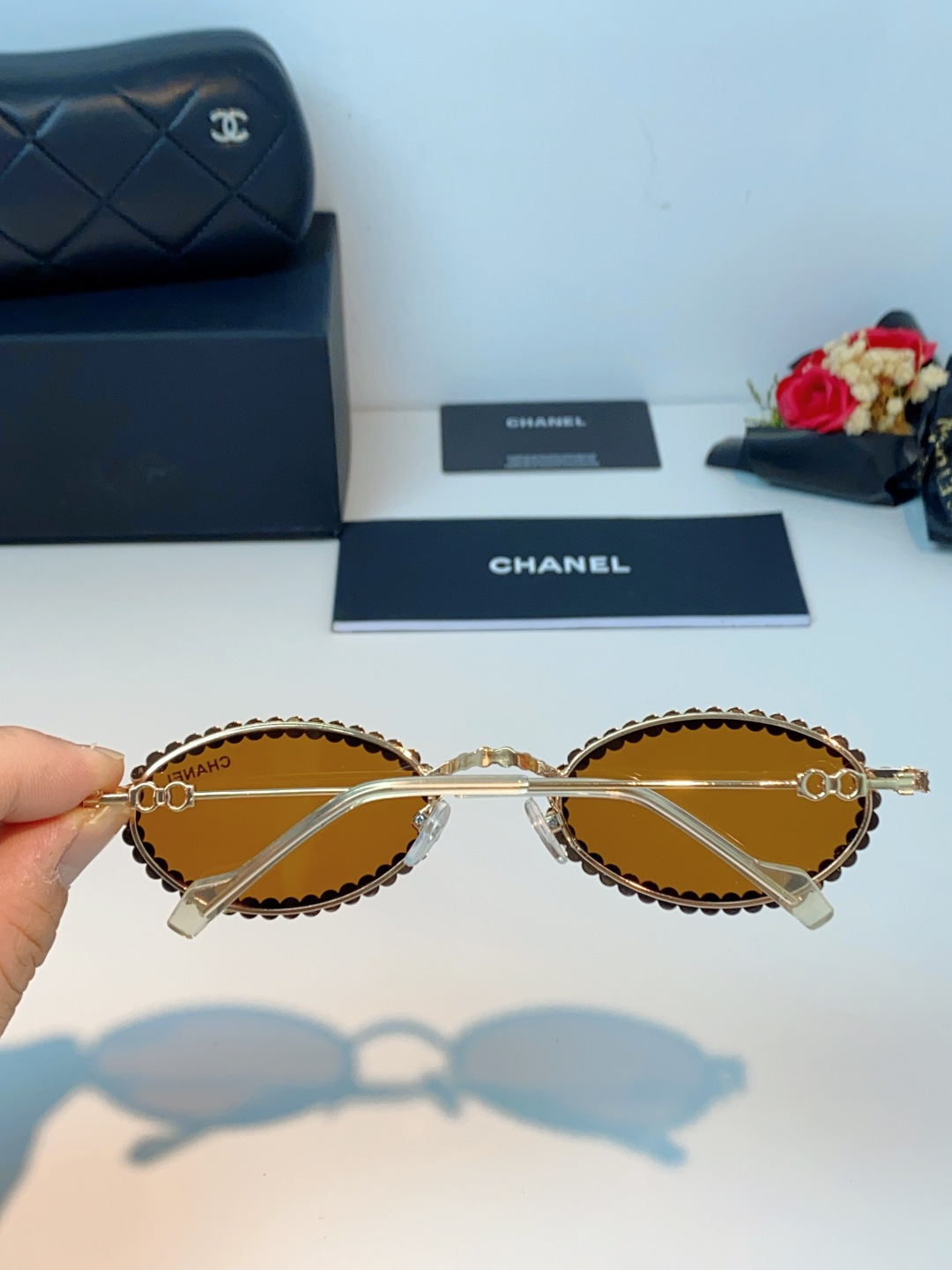 Chanel香奈儿 2026新款欧美风镶钻素颜眼镜轻奢辣妹风配近视度数造型拍照防蓝光小椭圆框