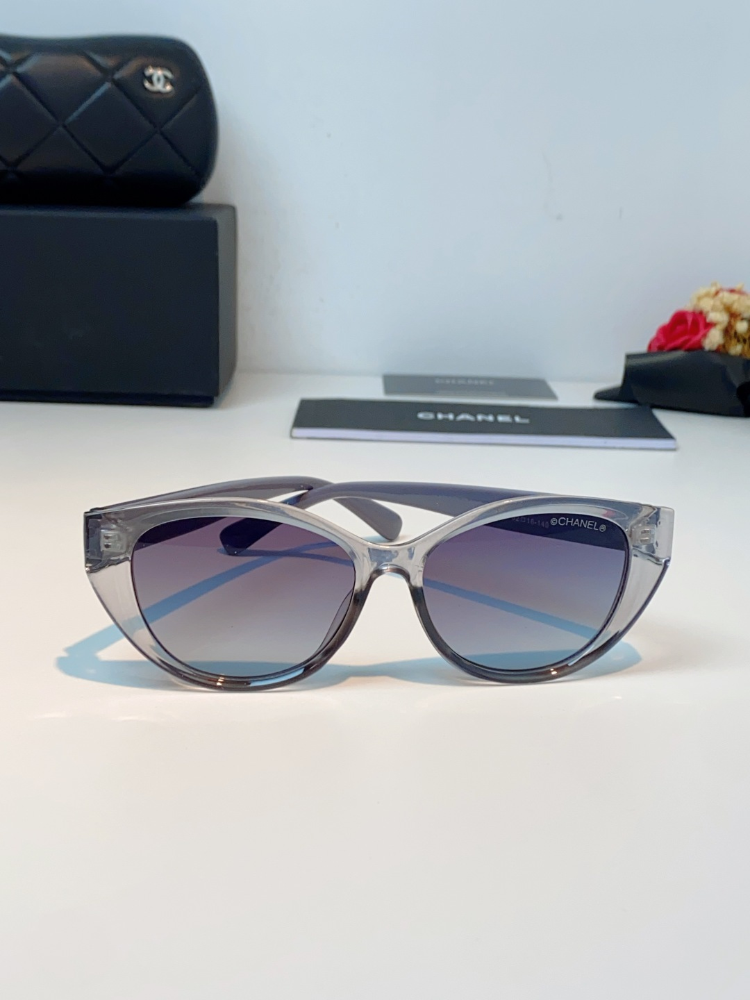 Chanel香奈儿 2026新款欧美辣妹风猫眼山茶花高级感网感防晒墨镜街拍方圆脸显瘦太阳眼镜