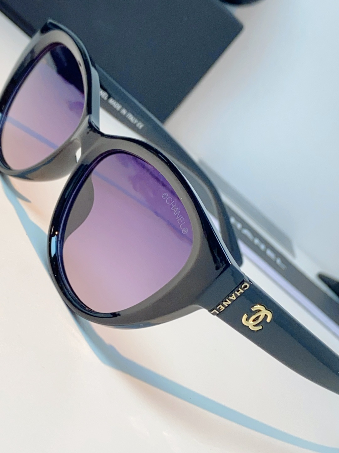 Chanel香奈儿 2026新款欧美辣妹风猫眼山茶花高级感网感防晒墨镜街拍方圆脸显瘦太阳眼镜