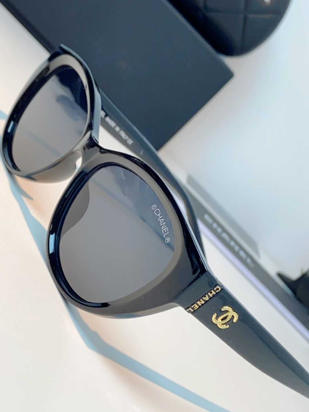 Chanel香奈儿 2026新款欧美辣妹风猫眼山茶花高级感网感防晒墨镜街拍方圆脸显瘦太阳眼镜