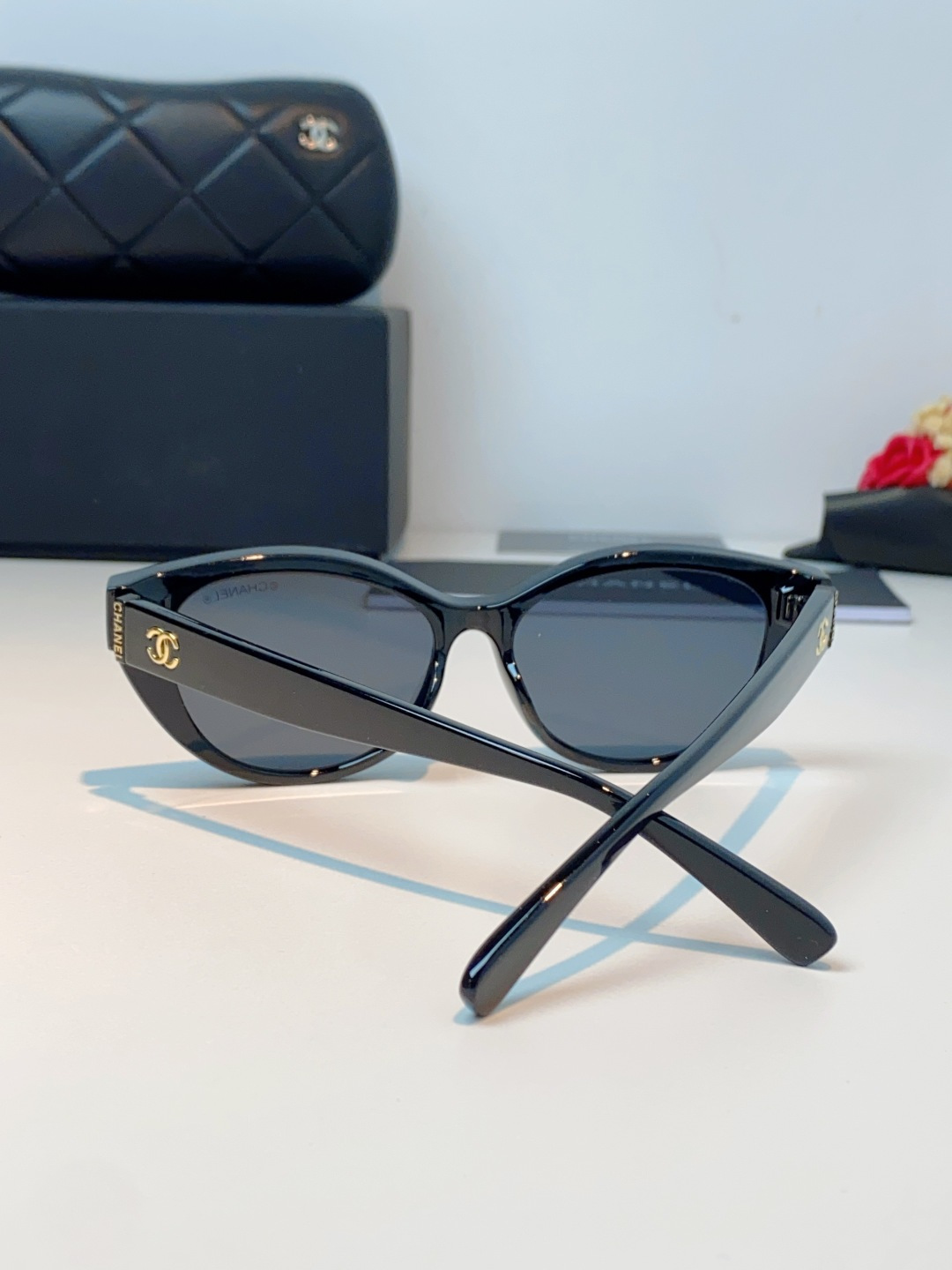 Chanel香奈儿 2026新款欧美辣妹风猫眼山茶花高级感网感防晒墨镜街拍方圆脸显瘦太阳眼镜